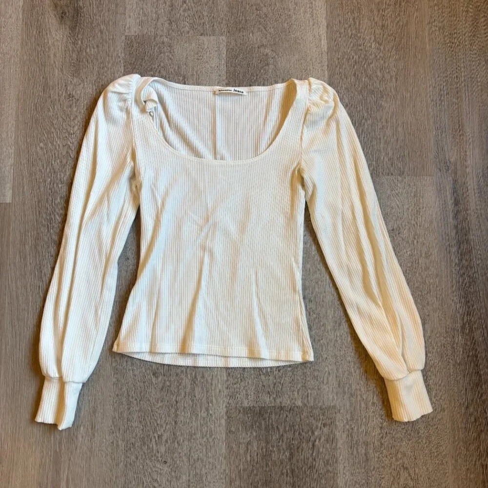 NWOT Reformation Jeans Ribbed Vita Top in White XS - Picture 3 of 9